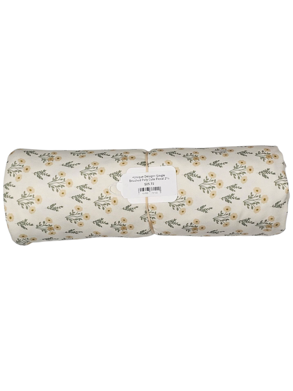 *Unique Design* Single Brushed Poly Cute Floral 2⅔ Yd