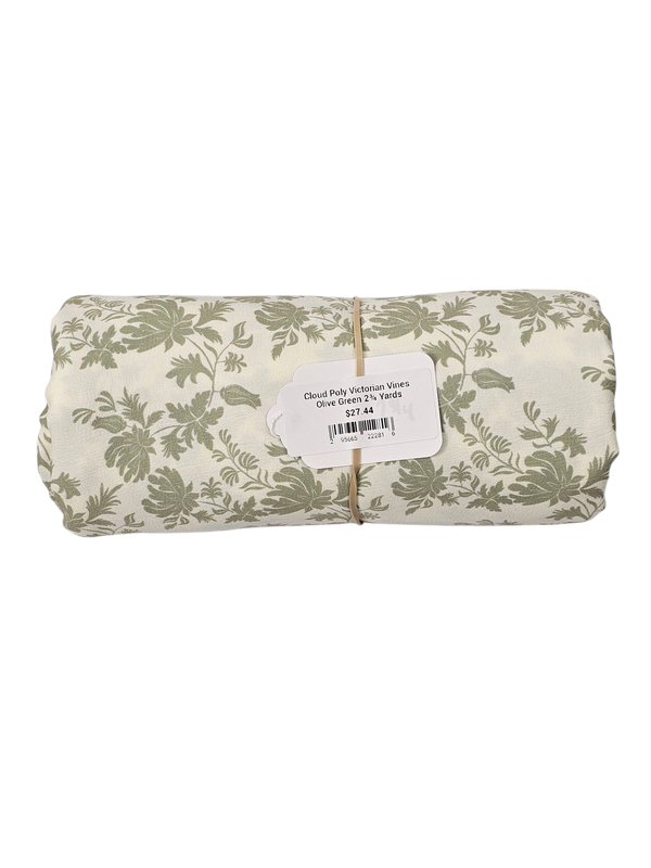 Cloud Poly Victorian Vines Olive Green 2¾ Yards