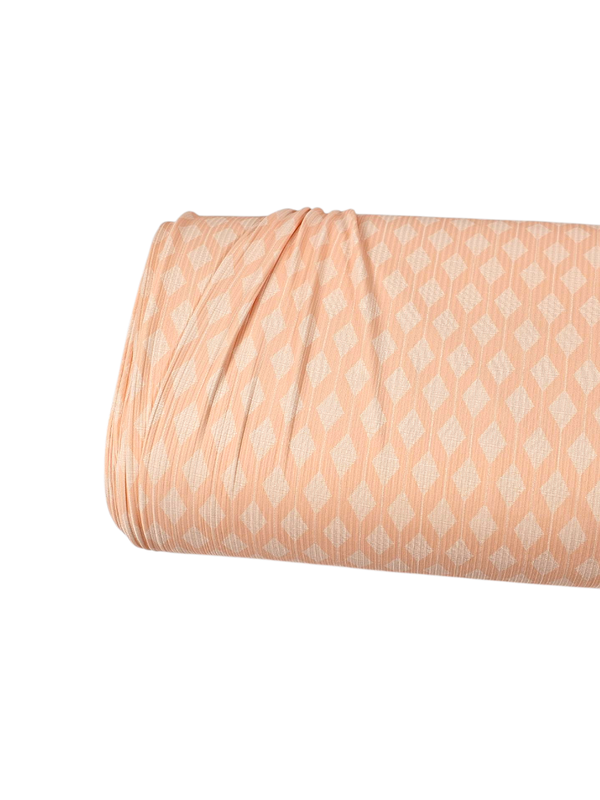 * Unique Design * Willow Ribbed Knit Diamond Drift Peach