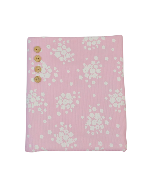 *Unique Design* Willow Ribbed Knit Simply Gathered Pink
