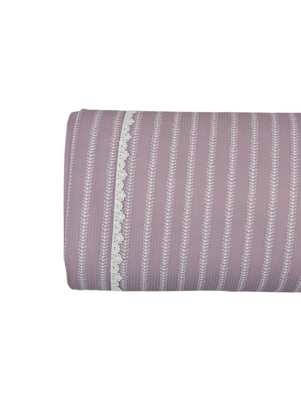 * Unique Design * Willow Ribbed Knit Silken Vine Lavender