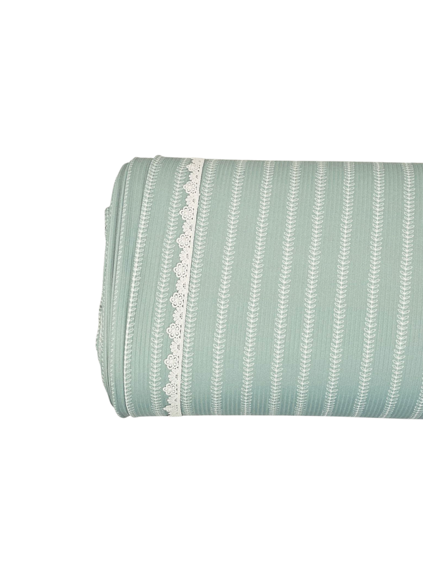 * Unique Design * Willow Ribbed Knit Silken Vine Seafoam