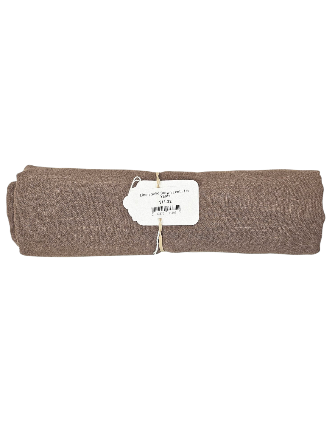 Linen Solid Brown Lentil 1⅛ Yards