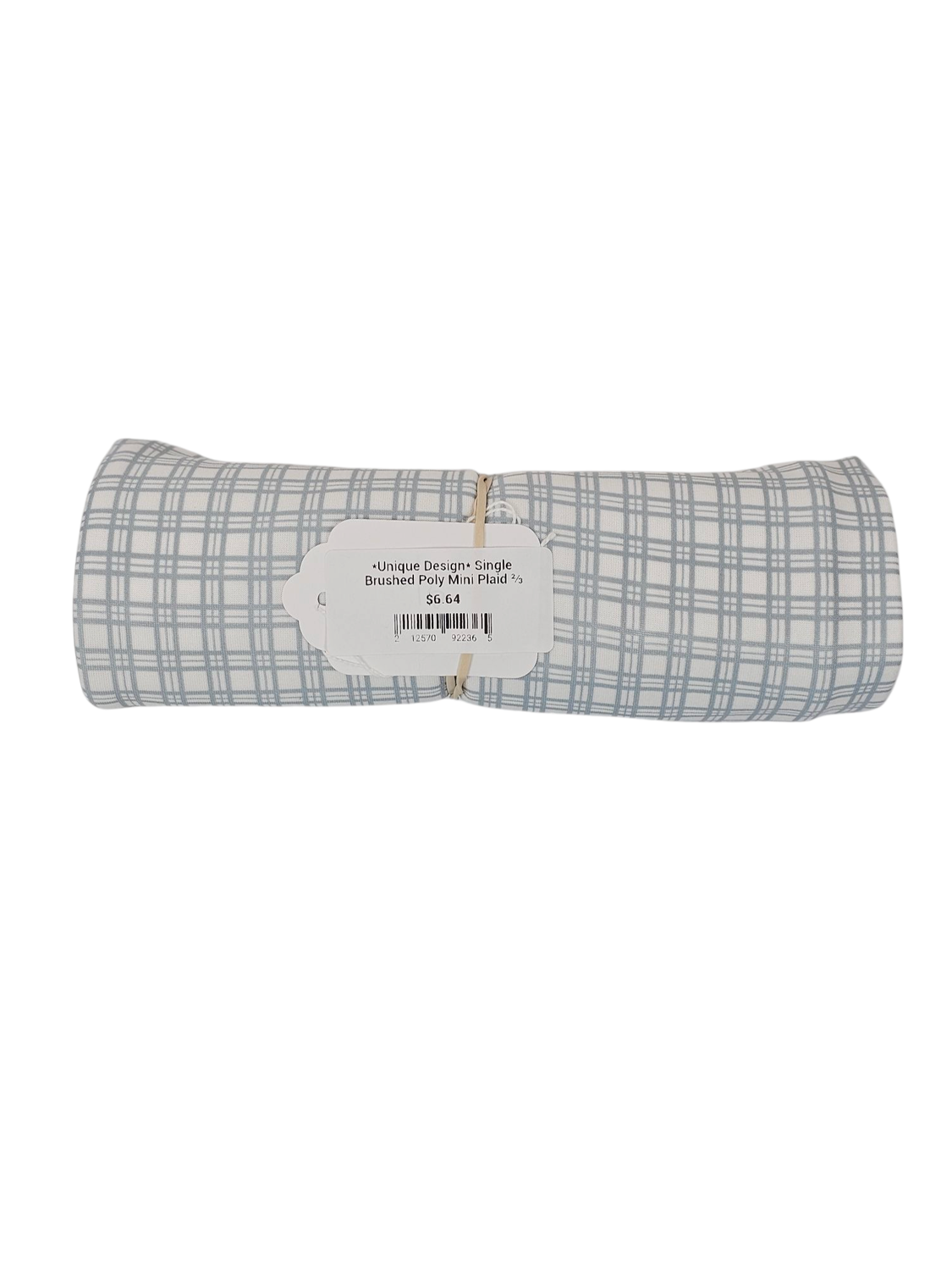 *Unique Design* Single Brushed Poly Mini Plaid ⅔ Yard