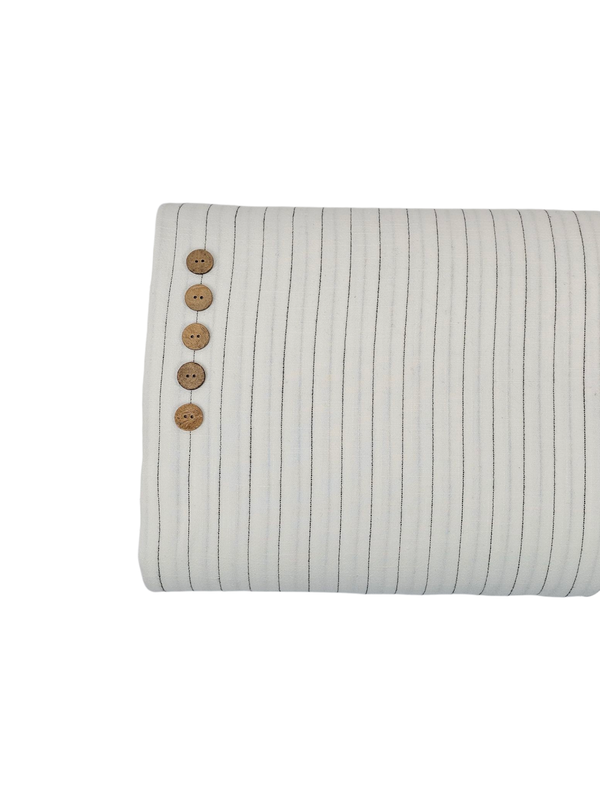 Linen Ivory Stripe