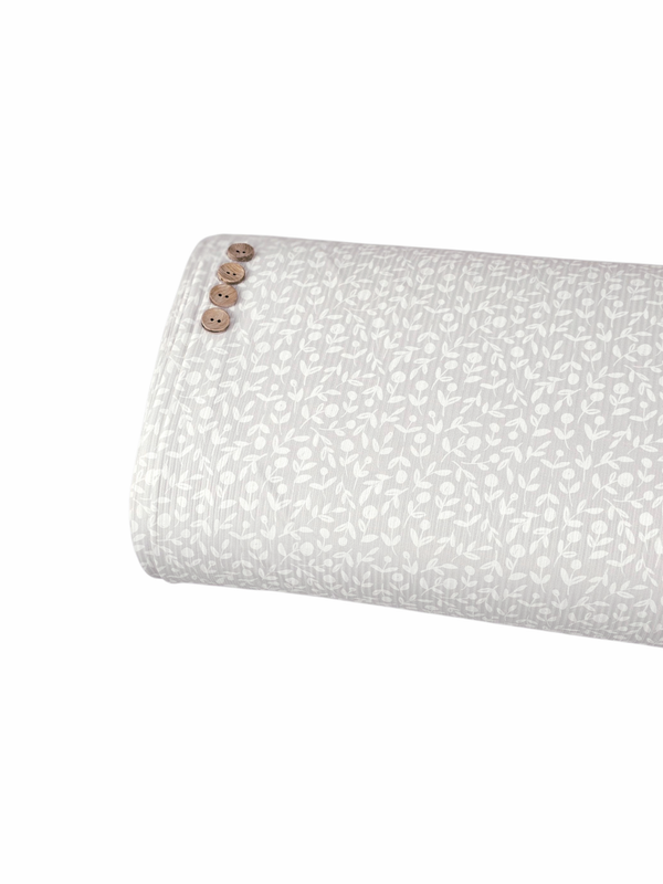 * Unique Design * Willow Ribbed Knit Blossom Breeze Light Gray
