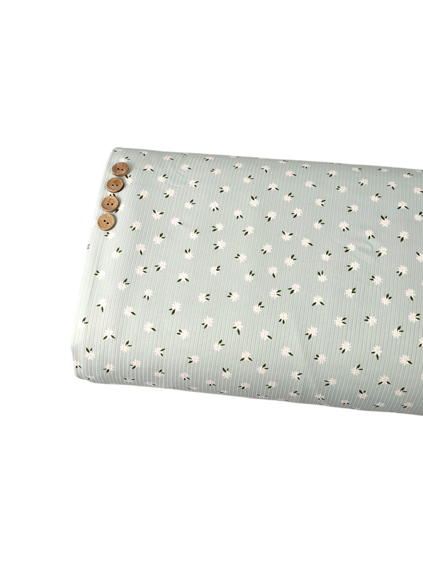 * Unique Design * Willow Ribbed Knit Simple Daisy Seafoam