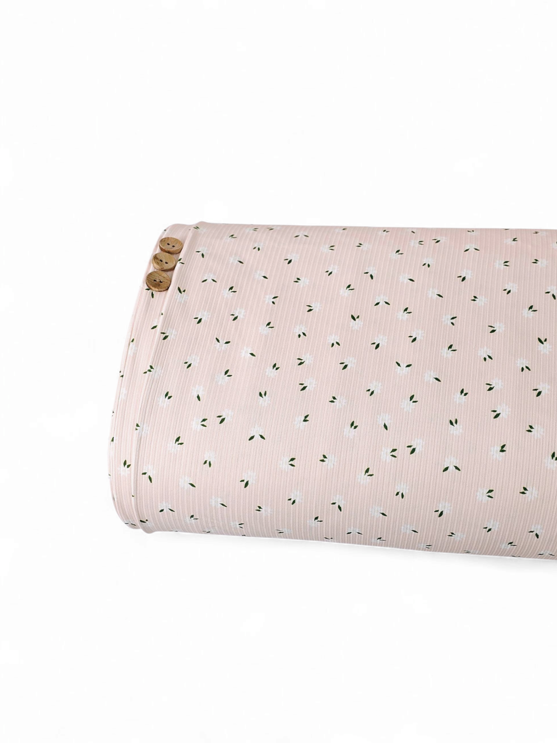 * Unique Design * Willow Ribbed Knit Simple Daisy Pastel Pink
