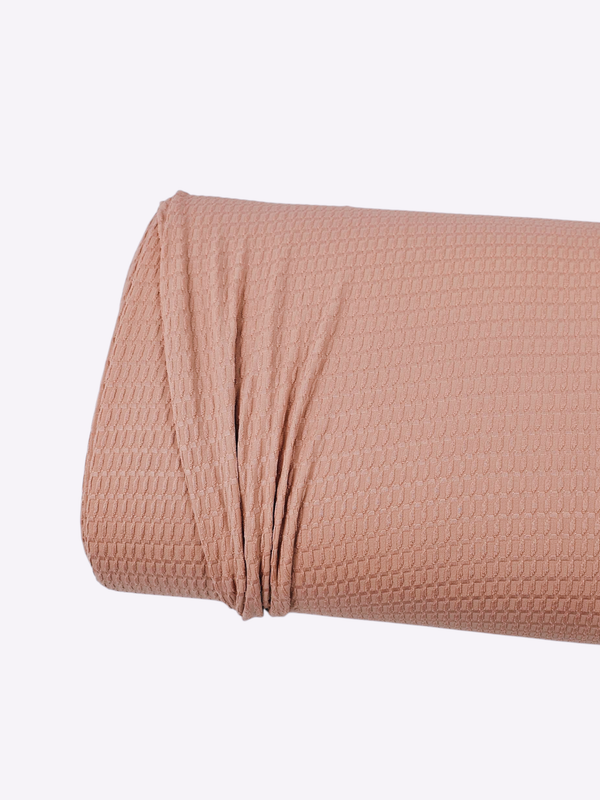 Jacquard Check Knit Misty Rose