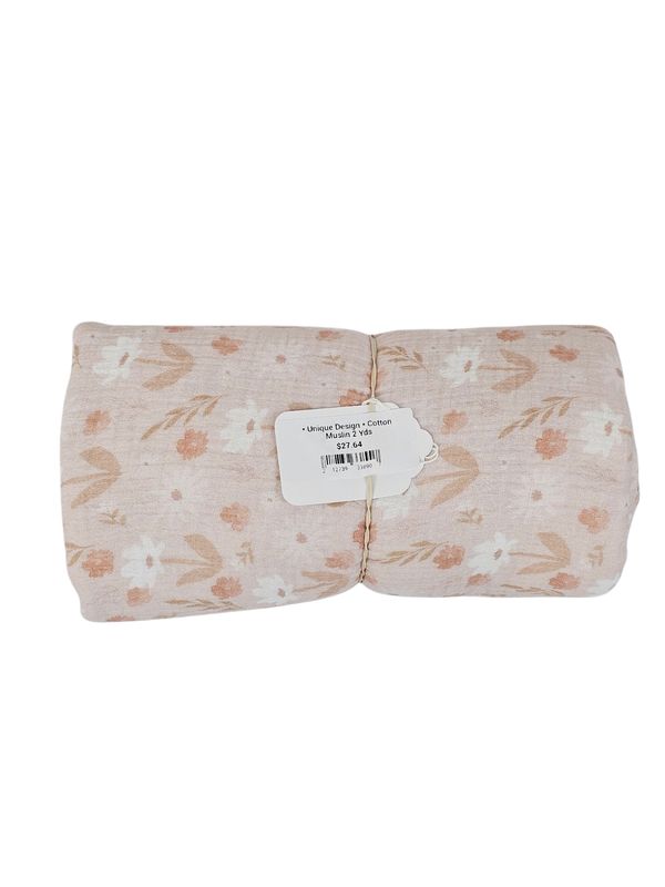 * Unique Design * Cotton Muslin 2 Yds