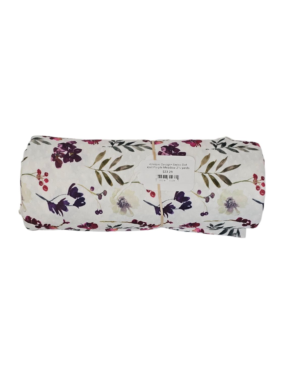 *Unique Design* Swiss Dot Knit Purple Meadow 2⅓ yards