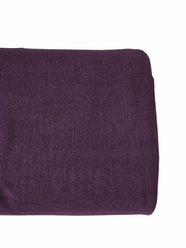 Heavy Linen Solid Deep Purple