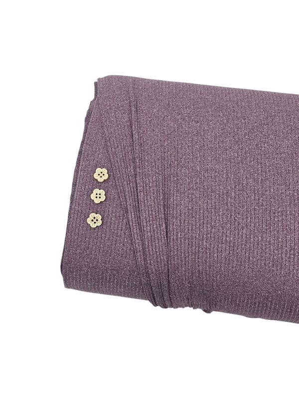 Brushed Rib Knit Plum