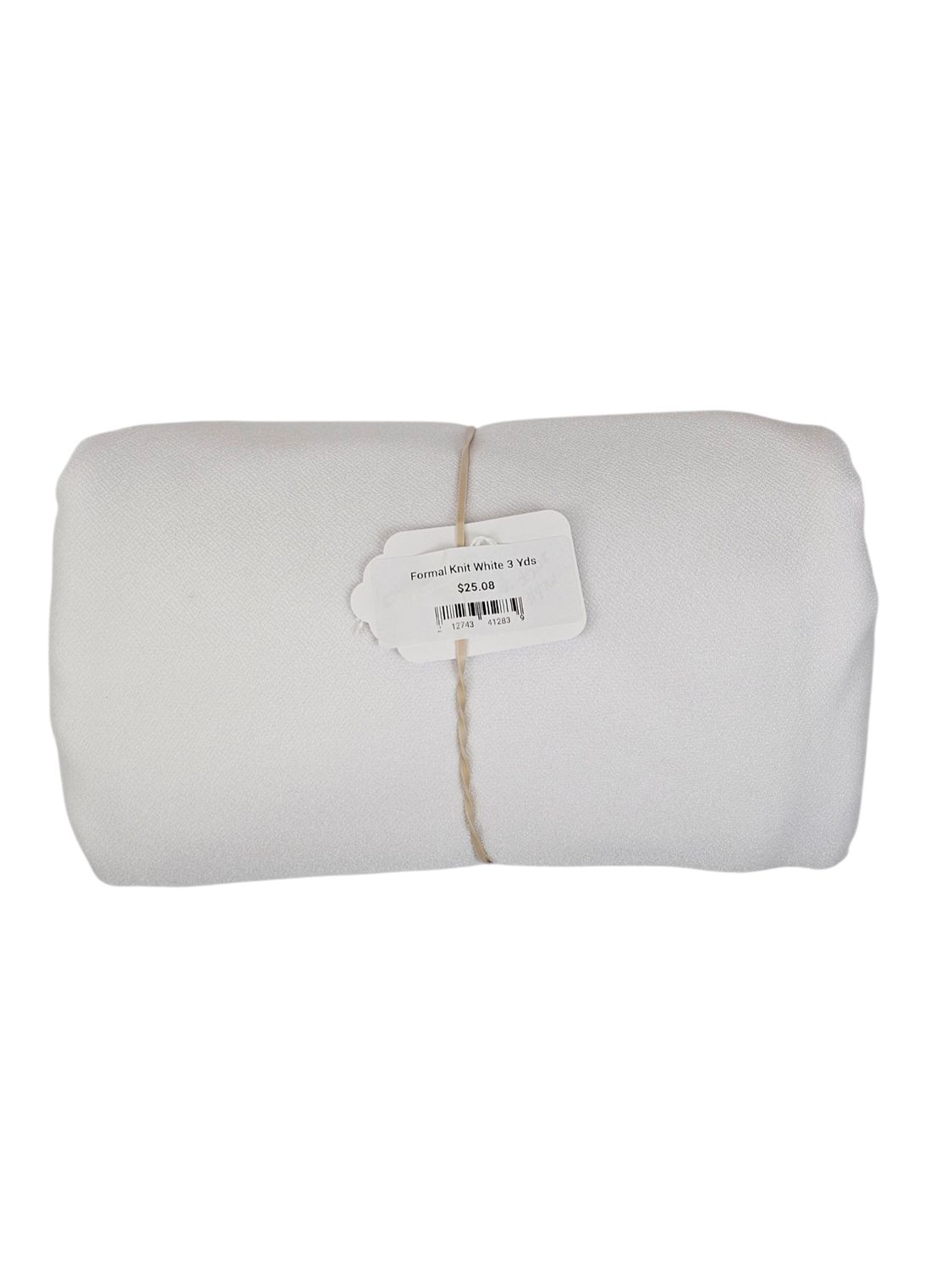 Formal Knit White 3 Yds
