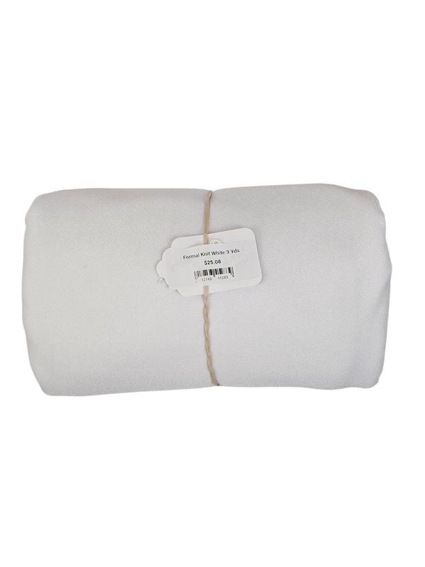 Formal Knit White 3 Yds