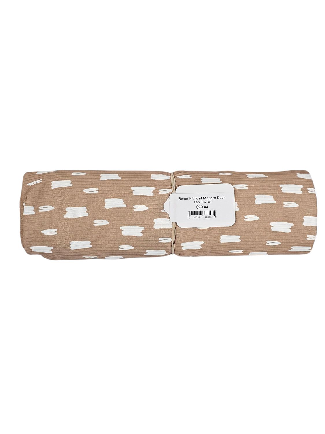 Reign Rib Knit Modern Dash Tan 1¾ Yd