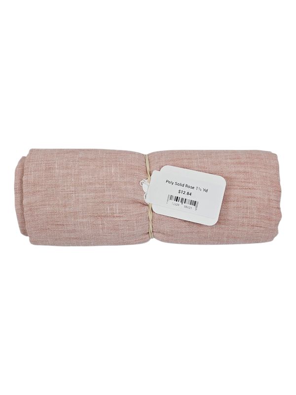 Poly Solid Rose 1⅓ Yd