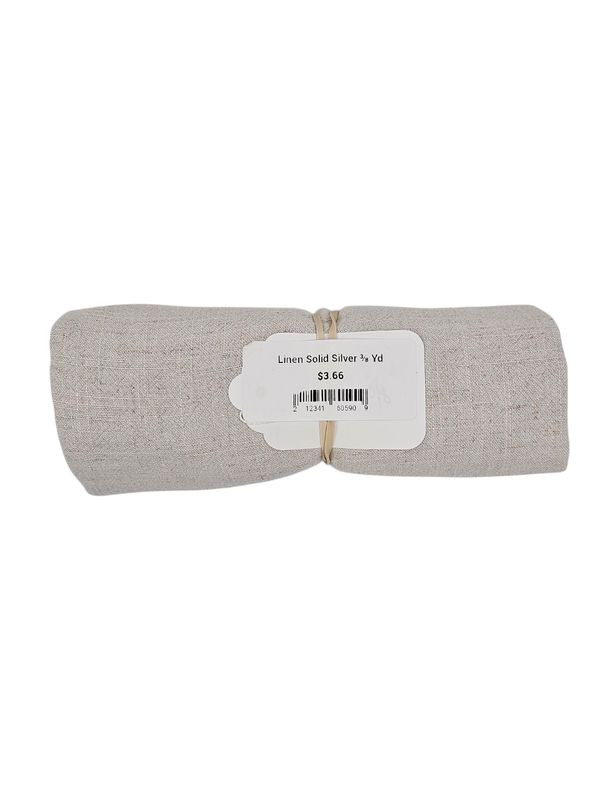 Linen Solid Silver ⅜ Yd