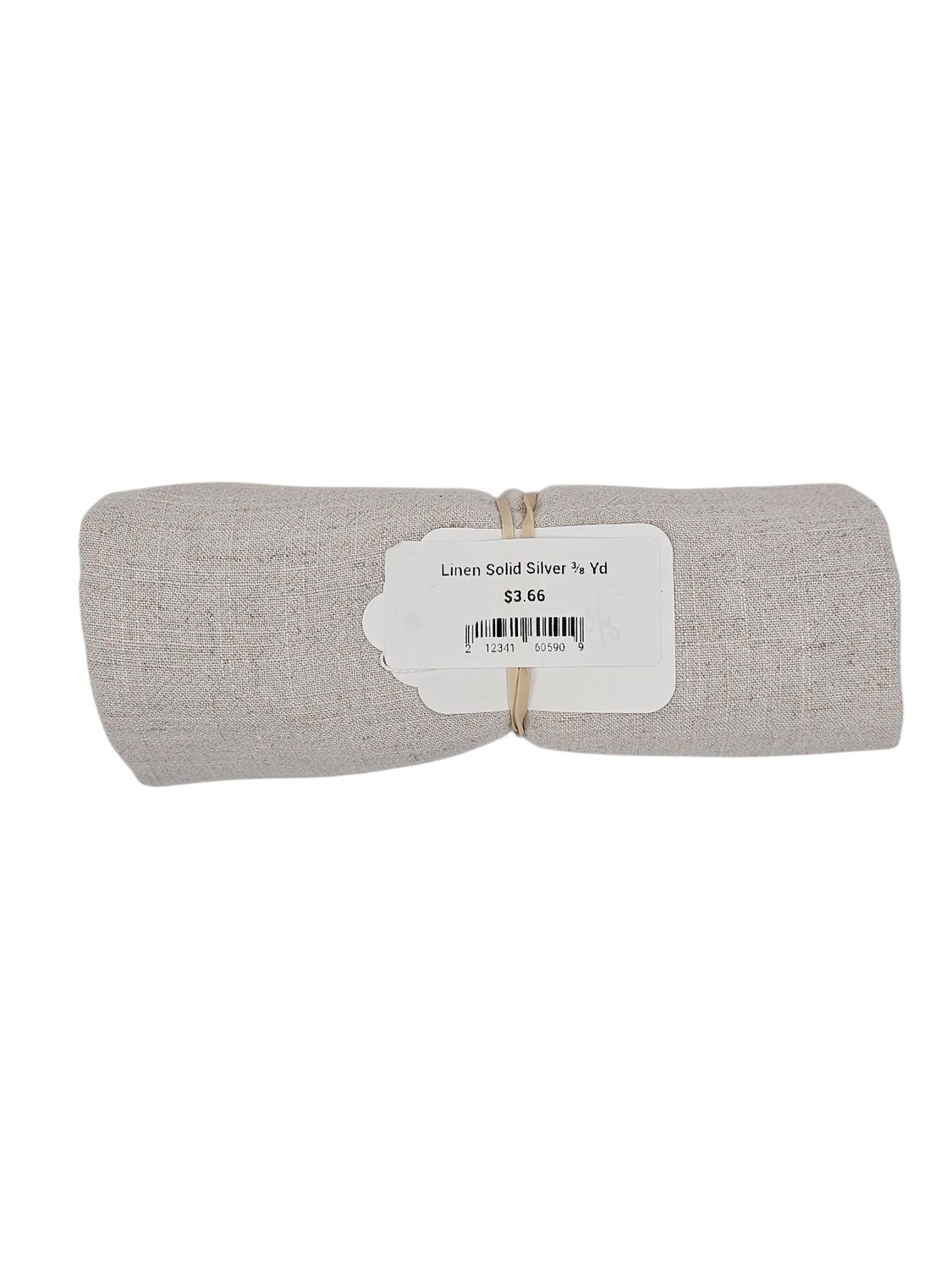 Linen Solid Silver ⅜ Yd