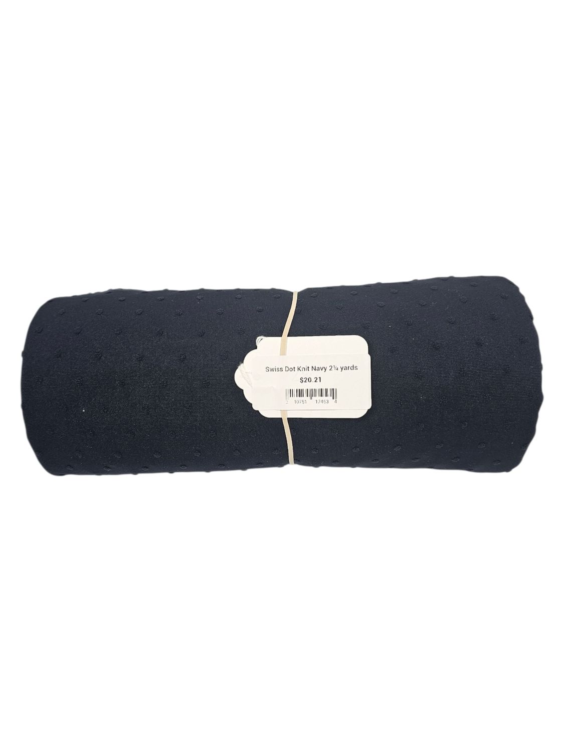 Swiss Dot Knit Navy 2¼ yards