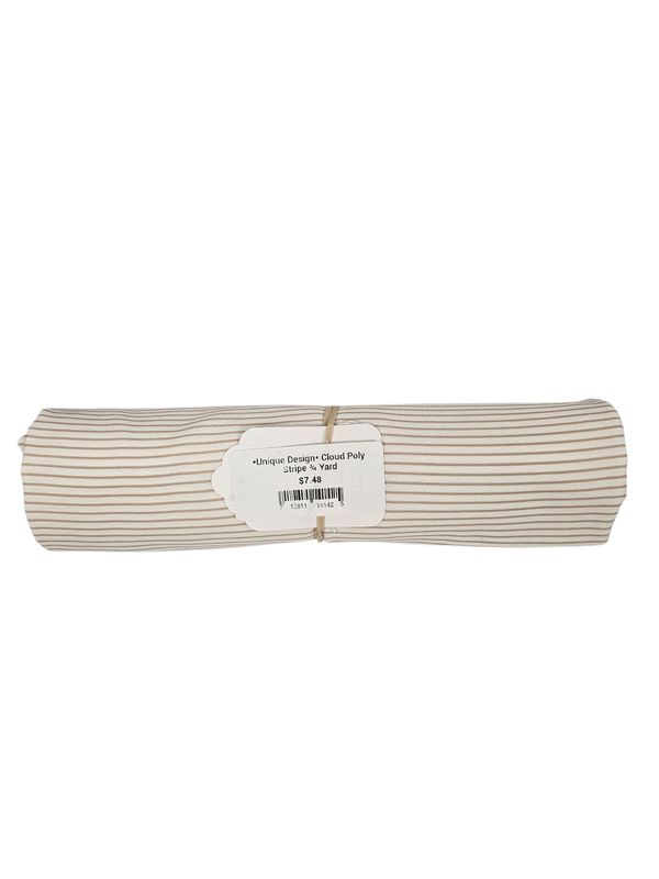 *Unique Design* Cloud Poly Stripe ¾ Yard