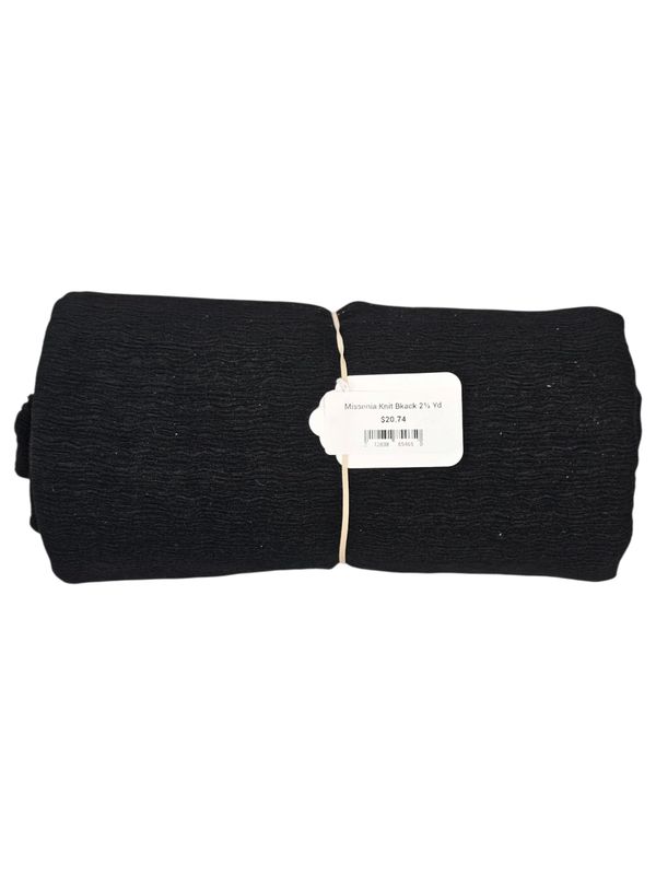 Missonia Knit Bkack 2⅓ Yd