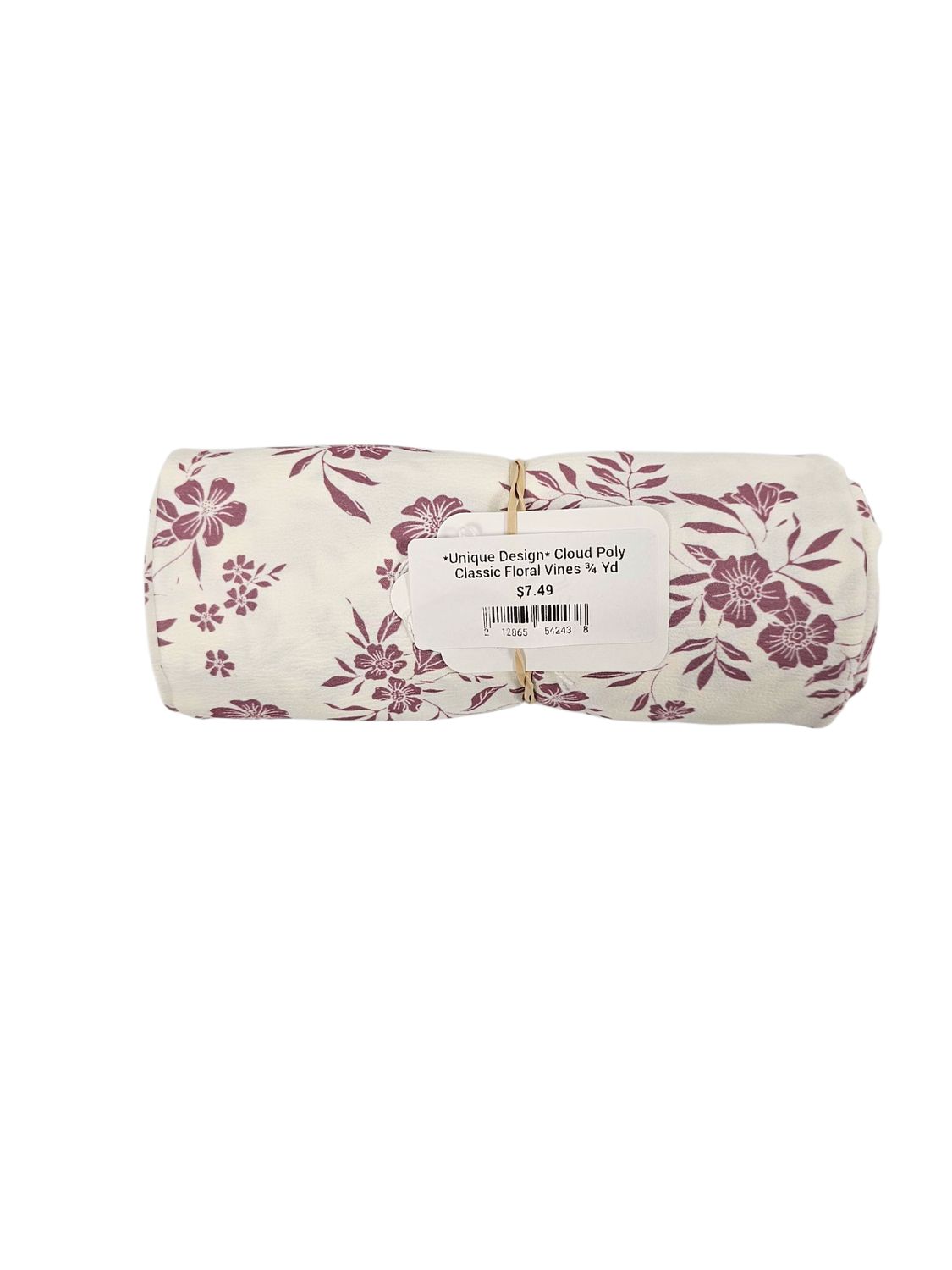 *Unique Design* Cloud Poly Classic Floral Vines ¾ Yd