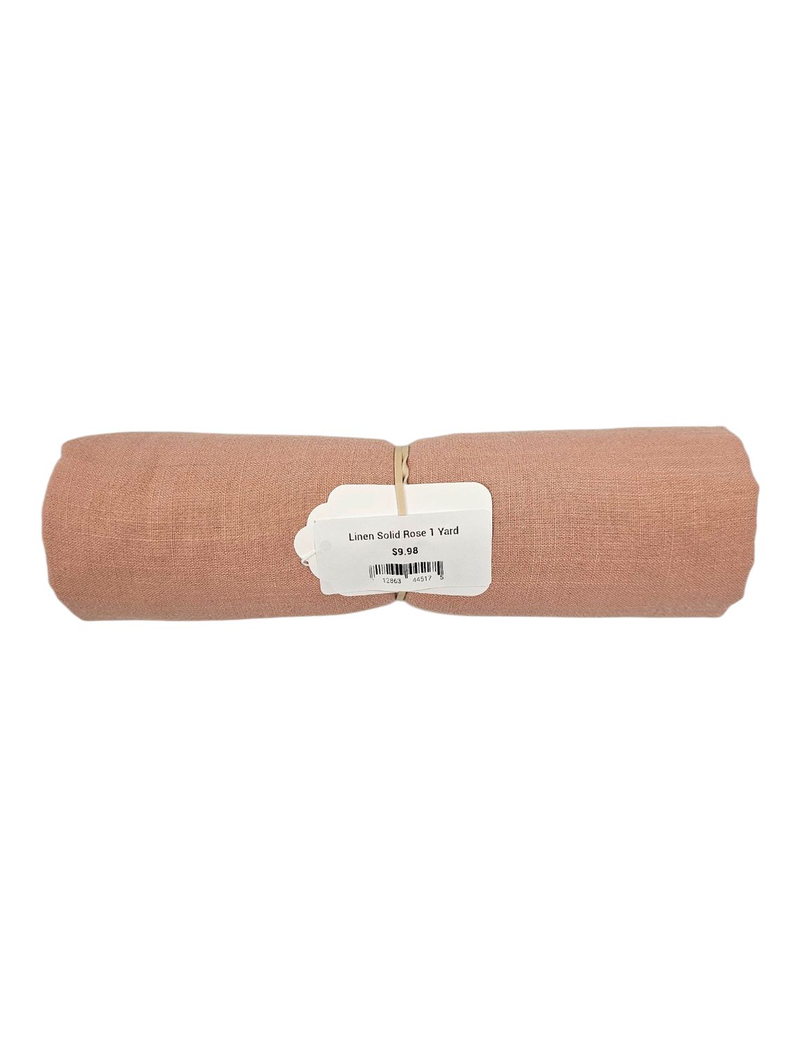 Linen Solid Rose 1 Yard