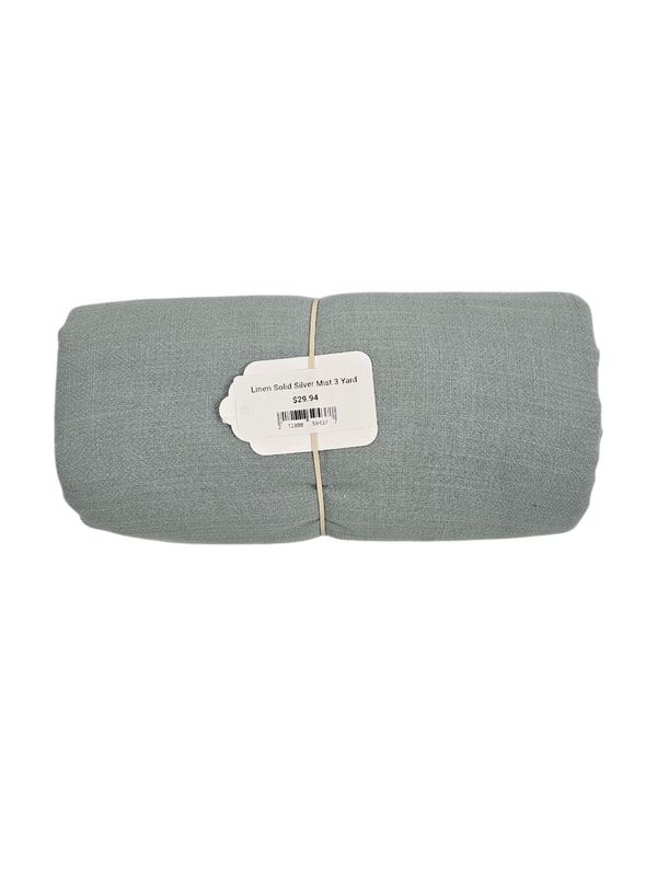 Linen Solid Silver Mist 3 Yard