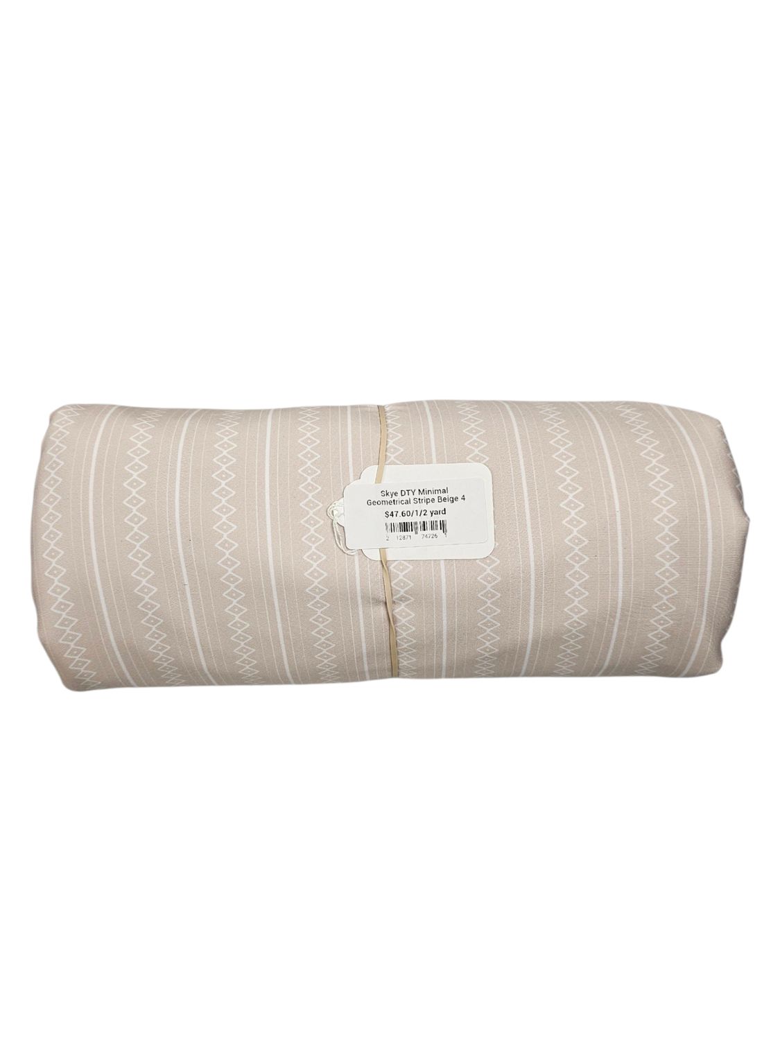 Skye DTY Minimal Geometrical Stripe Beige 4 yards