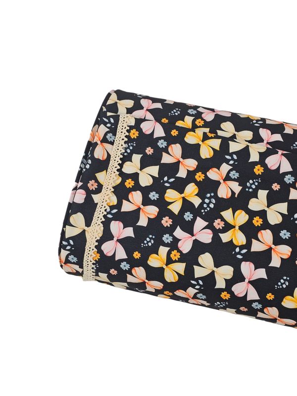 *Unique Design* Cloud Poly Dreamy Bows Black
