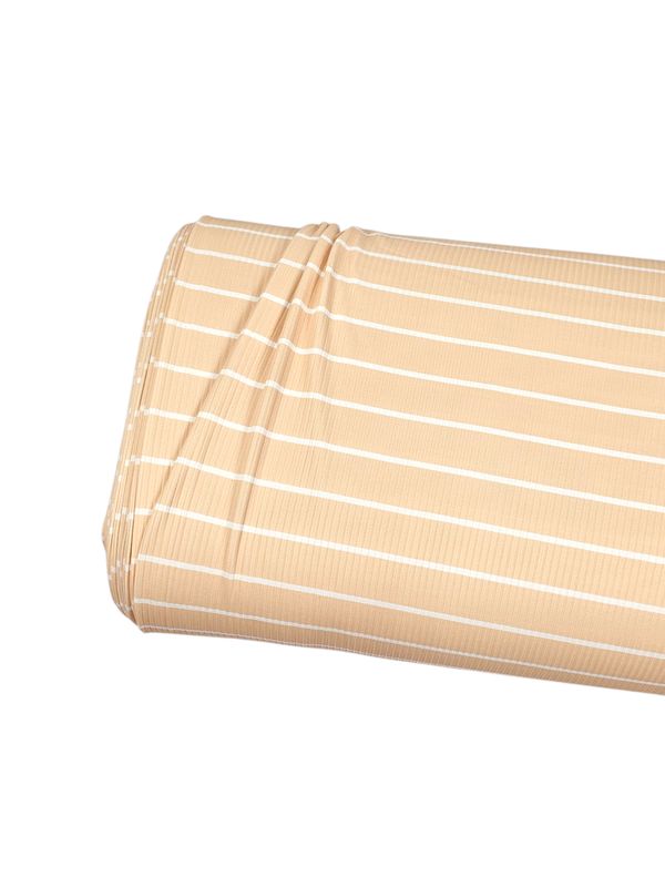 *Unique Design* willow Ribbed Knit Simple Stripe Yellow