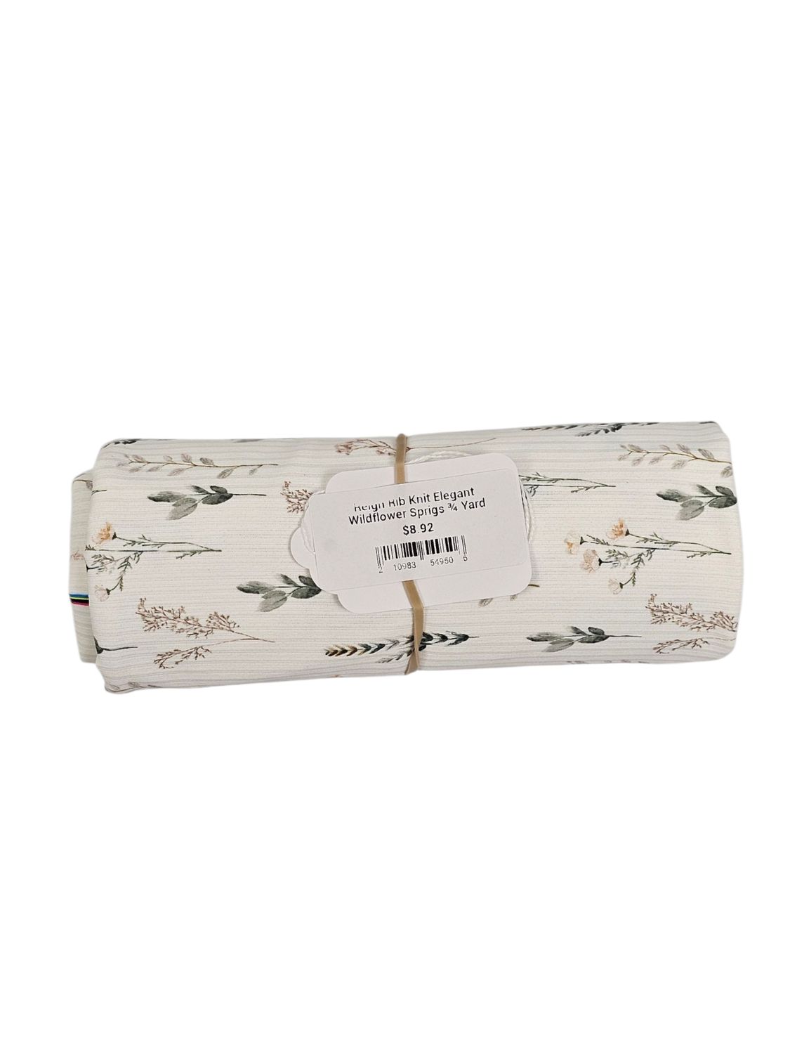 Reign Rib Knit Elegant Wildflower Sprigs ¾ Yard