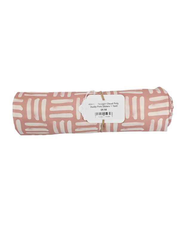 *Unique Design* Cloud Poly Dusty Pink Stokes 1 Yard