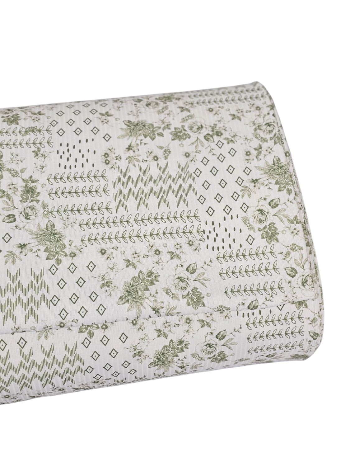 *Unique Design* Willow Ribbed Knit Abstract Vintage Blooms Sage
