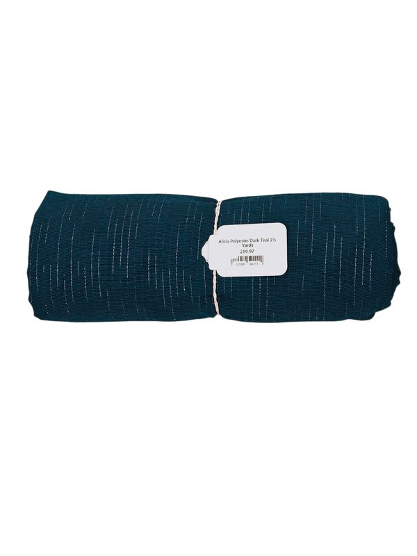 Alicia Polyester Dark Teal 2½ Yards