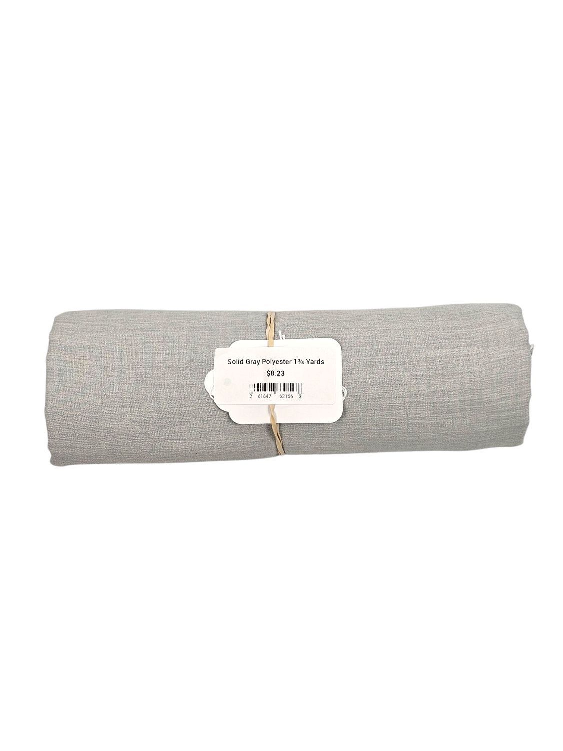 Solid Gray Polyester 1⅜ Yards
