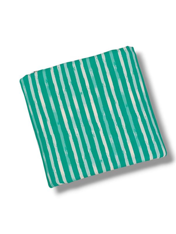 *Unique Design* Willow Ribbed Knit Coastal Stripe Aqua