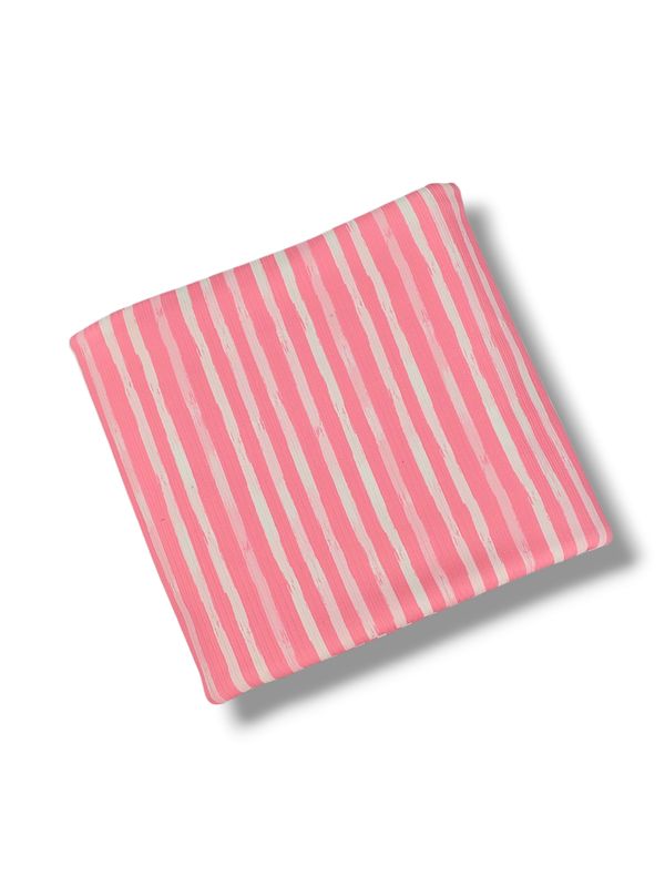 *Unique Design* Willow Ribbed Knit Coastal Stripe Bubblegum