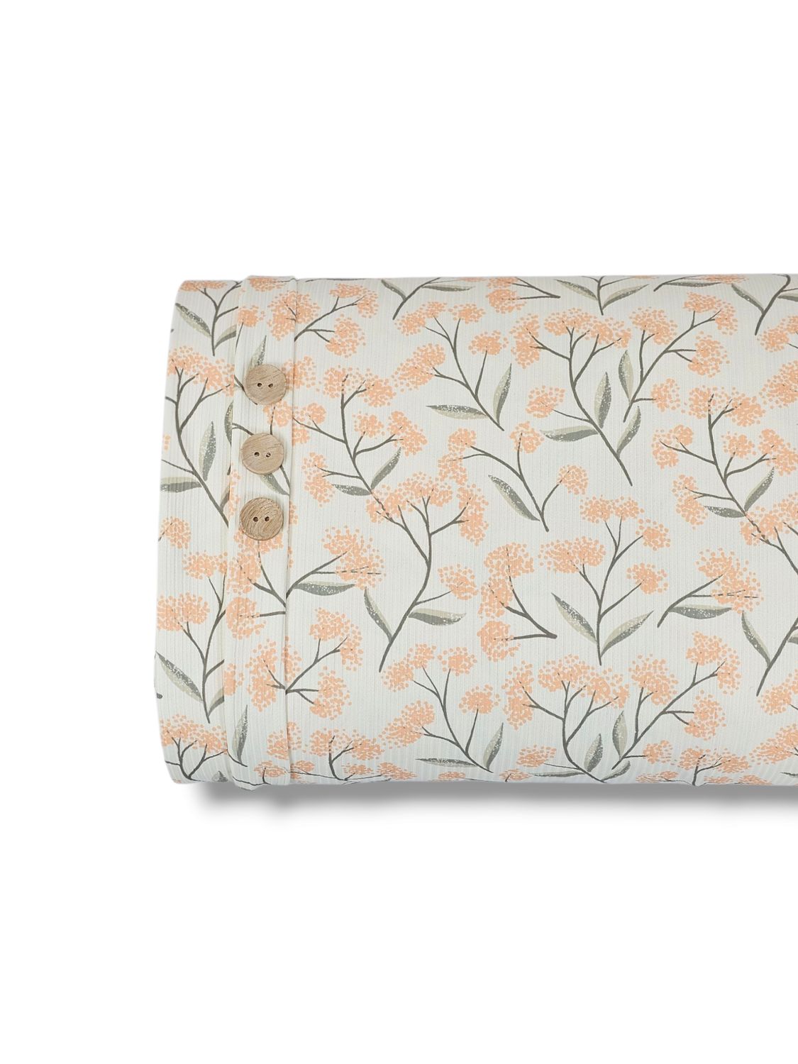 *Unique Design* Willow Ribbed Knit Mimosa Blooms Peach