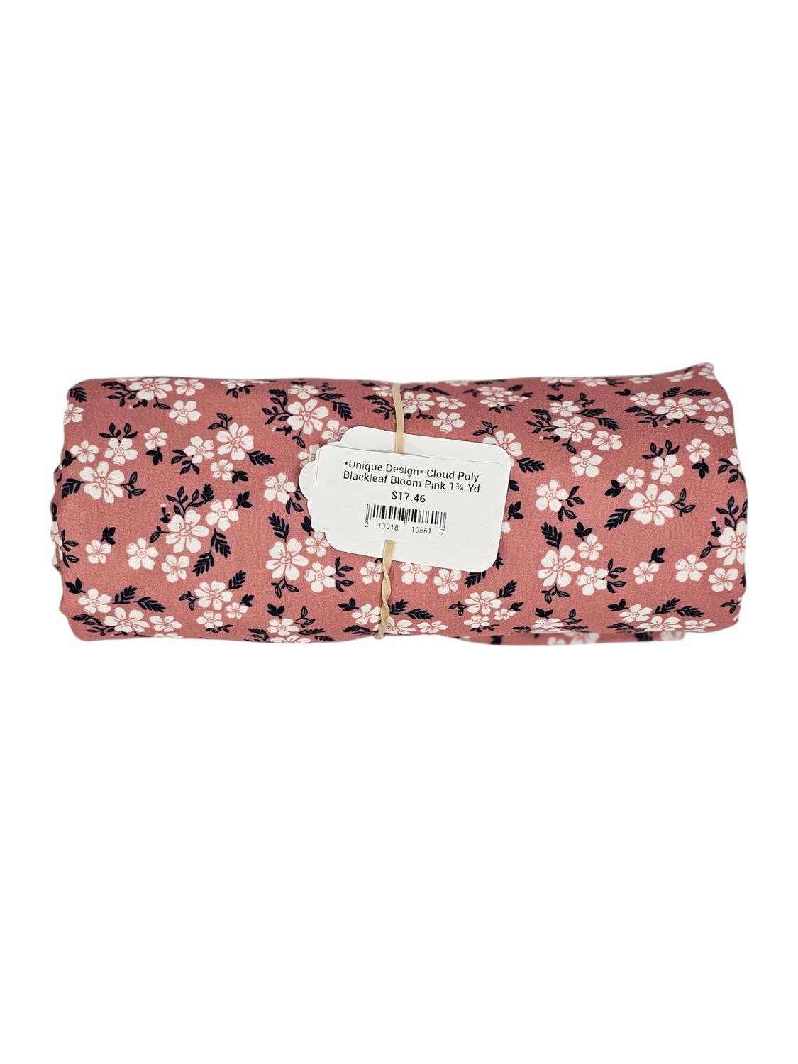 *Unique Design* Cloud Poly Blackleaf Bloom Pink 1¾ Yd