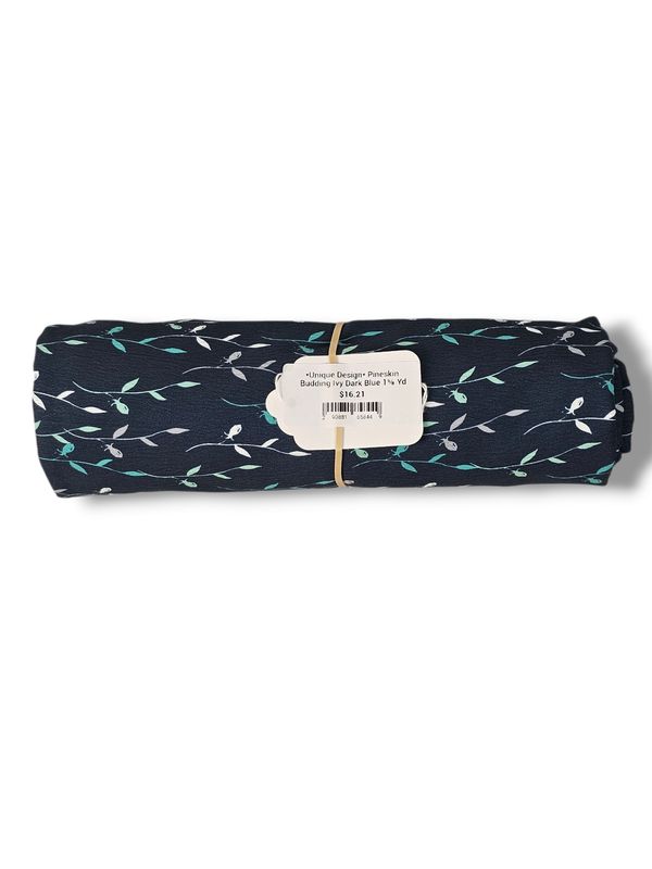 *Unique Design* Pineskin Budding Ivy Dark Blue 1⅝ Yd