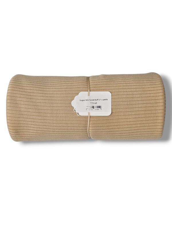 Super Rib Solid Buff 2⅓ yards