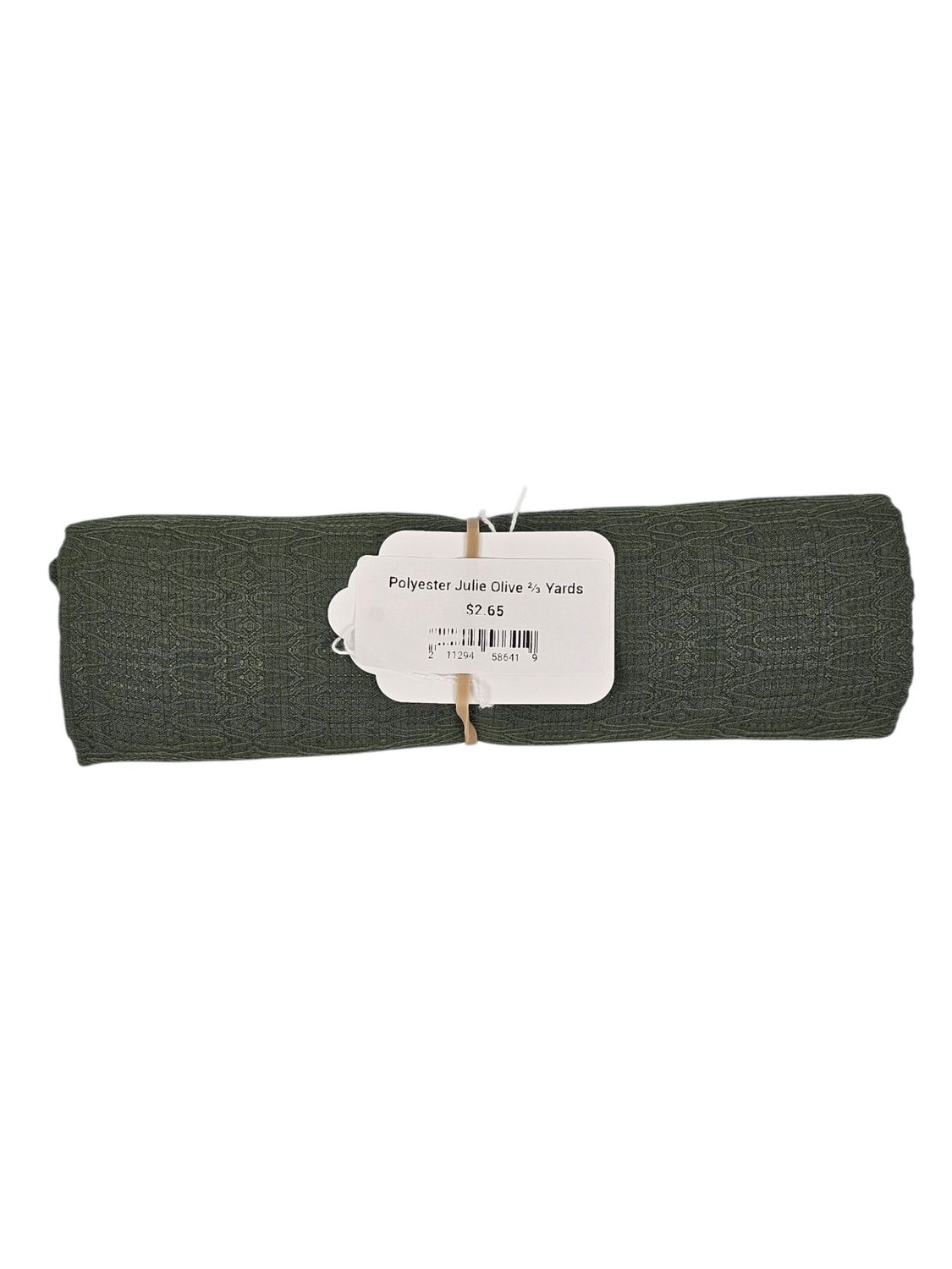 Polyester Julie Olive ⅔ Yards