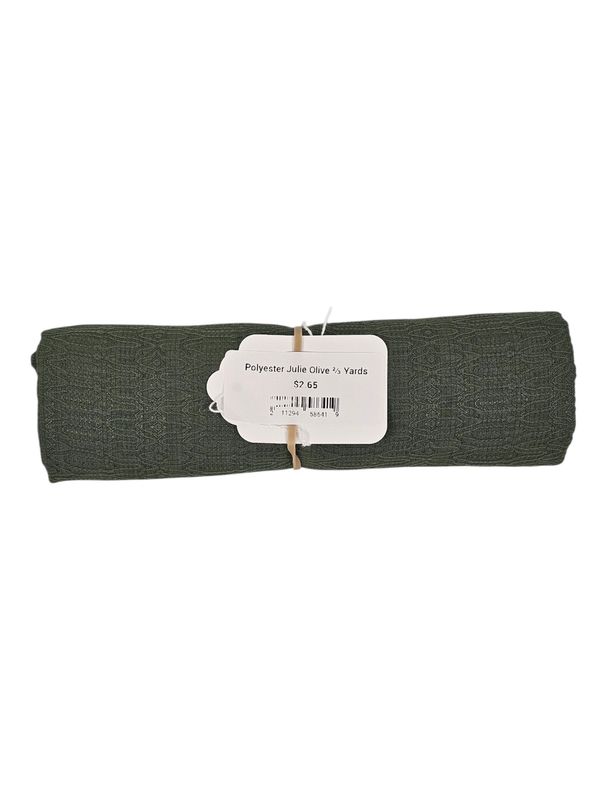 Polyester Julie Olive ⅔ Yards