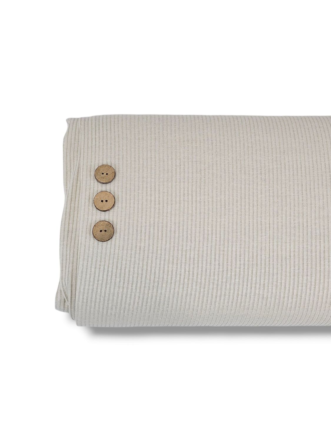 Emma Rib Knit Solid Cream