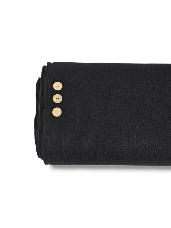 Emma Rib Knit Solid Black