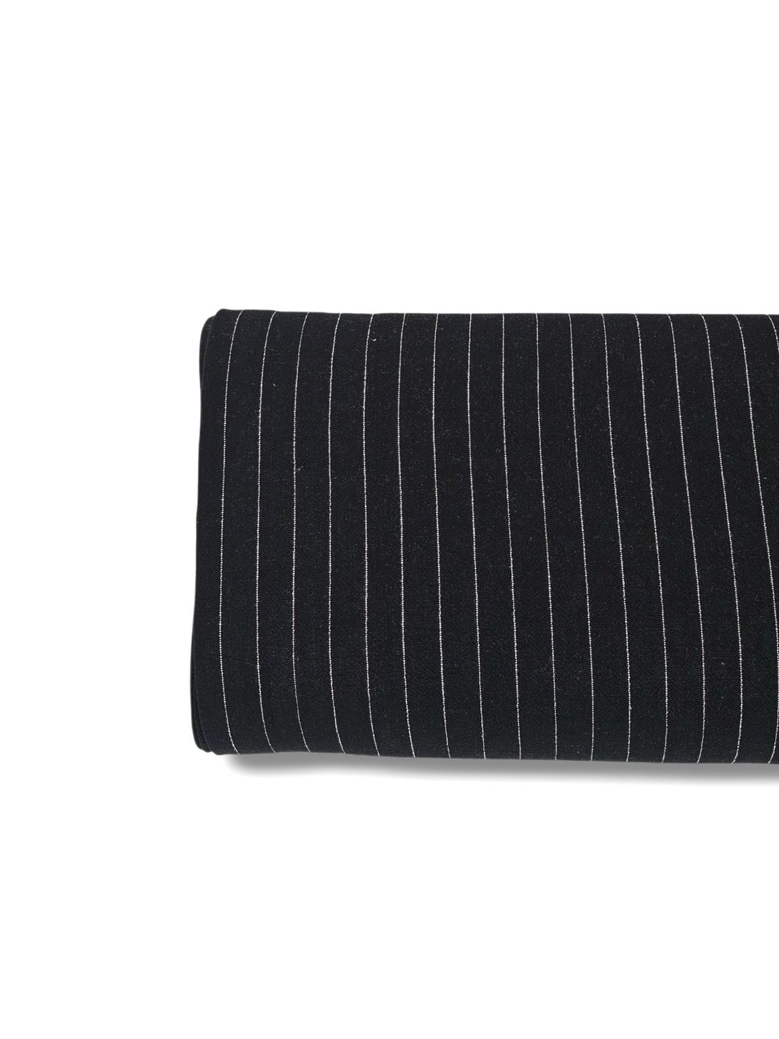 Heavy Linen Stripes Black