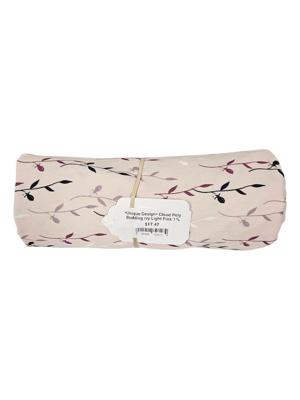 *Unique Design* Cloud Poly Budding Ivy Light Pink 1¾ yards