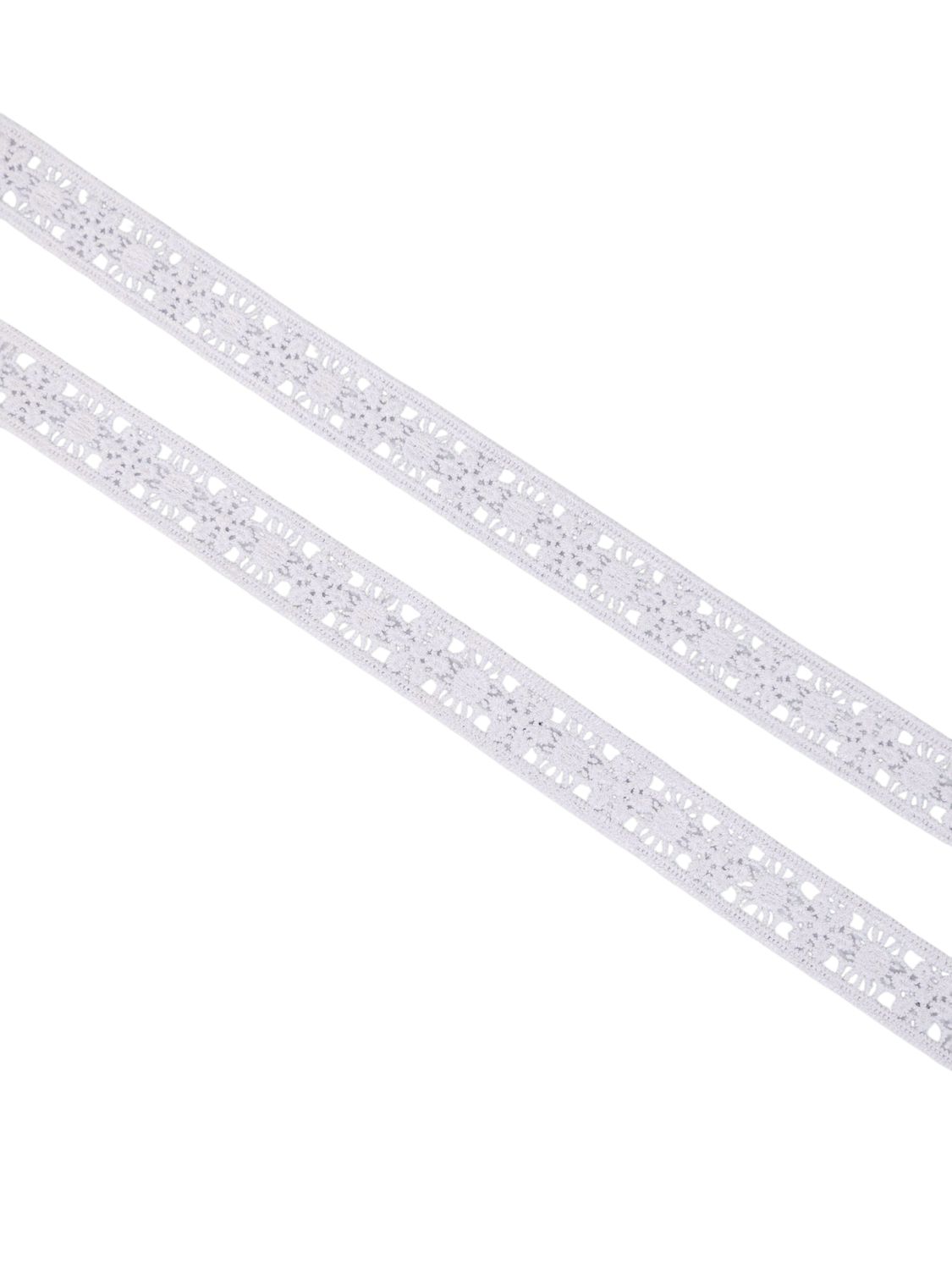 ⅞&quot; Floral Venise White Lace